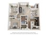 2 Bedrooms A and 1 Bathroom Floor Plans 2 Bedrooms D 2 Bathrooms Floor Plans at Beacon Place Apartments, Gaithersburg